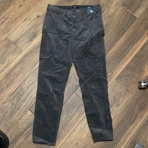 JCrew High Rise Skinny Gray Cord Pants